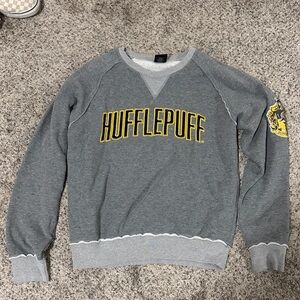 Universal Gray Hufflepuff Crewneck Sweater